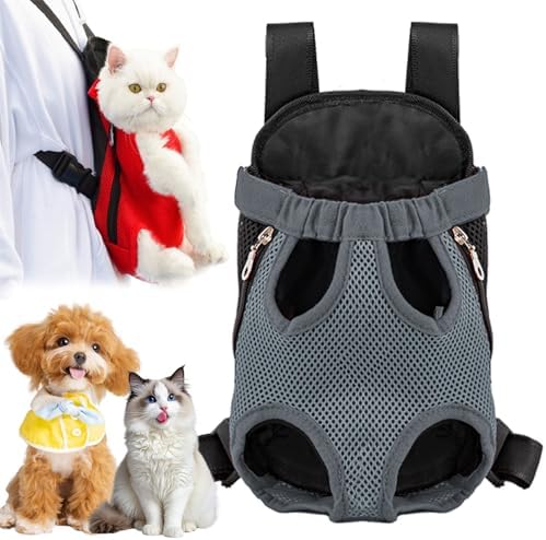 Celery Pets Pet Travel Leg-Out Backpack for Cats, Celery Pets Cat Carrier, Dog Carriers for Small Dogs Pet Backpack Carriers for Travel Hiking Cycling (Gray,Medium)