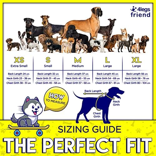 Safety Reflective Vest for Dogs - High Visibility for Outdoor Activity Day and Night, Protect Your Pet from Cars & Hunting Accidents