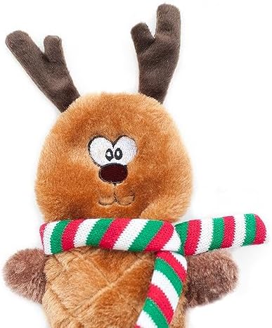 ZippyPaws Jigglerz Holiday for Small, Medium & Large Dogs - Reindeer