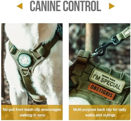 OneTigris Tactical Dog Harness No-Pull Breathable Pet Vest for Small Dogs