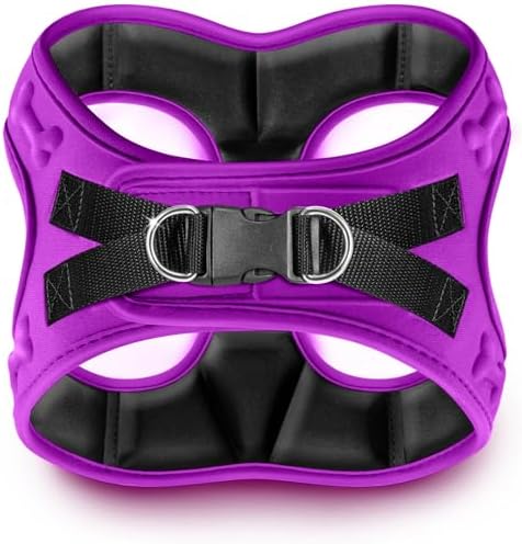Comfort fit Step-in Dog & Puppy Harness - Comfortable All Weather Dog Vest Harness: Adjustable, Soft Padded, Easy to Put-on for Small, Medium-Sized Dogs.