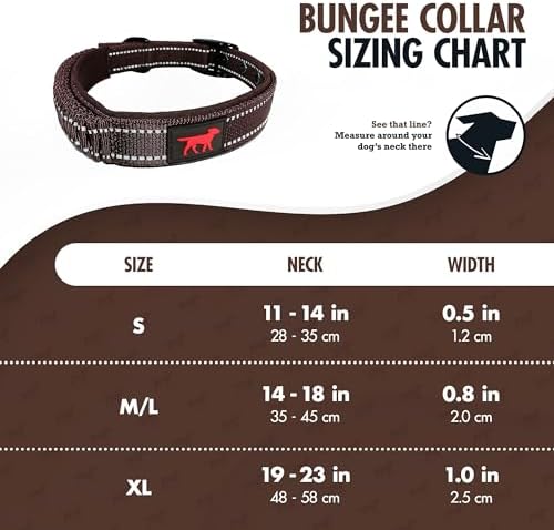 Tuff Pupper Heavy Duty Dog Collar with Handle | Ballistic Nylon Heavy Duty Collar | Padded Reflective Dog Collar with Adjustable Stainless Steel Hardware | Convenient Sizing for All Breeds