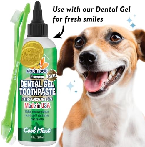 Bodhi Dog Dual-Headed Toothbrush for Dogs & Cats - Soft Bristles for Gentle Pet Dental Care - Puppy & Adult Teeth Cleaning - Easy-to-Use Design for Healthy Gums & Fresh Breath (100 Count) (Pack of 2)