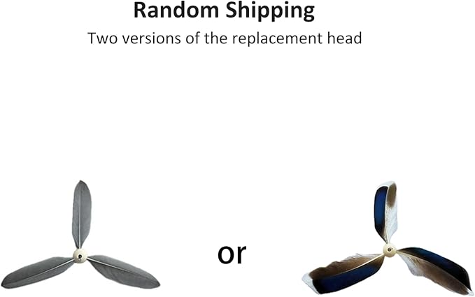 Spinning Feather Propeller Refills for Cat Wand Toy, Cat Toy Wand Attachment Replacement with Lobster Clasp (15-Pack)