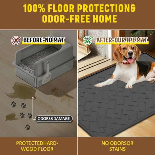 Washable Pee Pads for Dogs, 60" x 37" Extra Large Reusable Dog Pee Pad, Heavy Duty Waterproof TPE Puppy Training Pad for Large Dogs, Non Slip Leakproof Pet Mat for Crate, Floor & Car Boot Liner