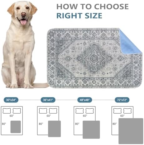 Qeils Washable Pee Pads, Super Absorbent Puppy Pads, 2 Pack 18"x30"