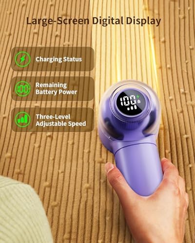 coldSky Fabric Shaver Large Lint Remover with Brush 2 in 1 Sweater Shaver