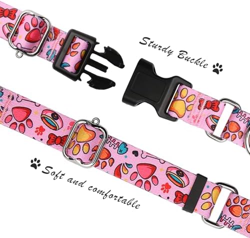 Hikiko Martingale Collar for Dogs with Special Pattern,Adjustable,S