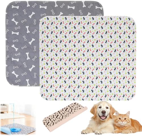 Puppy Pads with Pheromones,Washable Puppy Pee Pads for Dogs,Reusable Puppy Pads Washable for Dogs & Cats,Washable,Durable Leak-Proof & Anti-Slip Pet Training Pads for Home & Trave