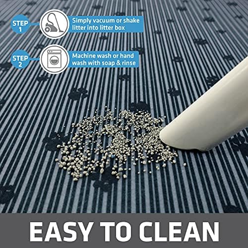 Drymate Cat Litter Box Mat, Litter Trapping Mat, Dark Grey, 20x28