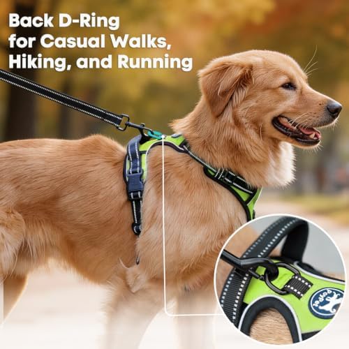 PoyPet No Pull Dog Harness Small, Reflective Vest with Front Clip & Handle