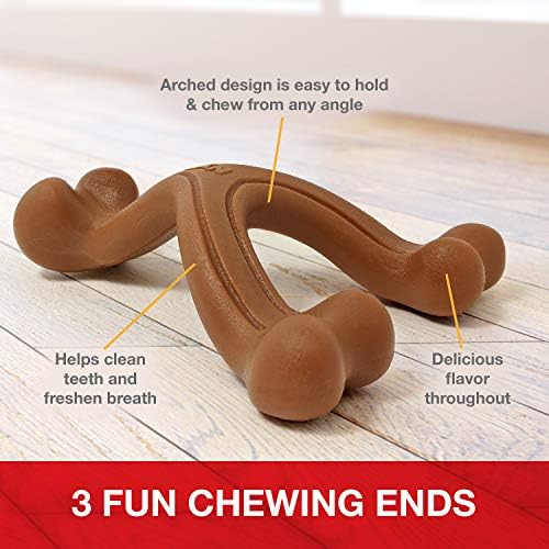 Nylabone Power Chew Easy-Hold Wishbone Dog Chew Toy, Large