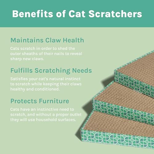 Kitty City Over The Door Cat Scratcher Clip – Space Saving Vertical Scratching Pad Holder for Cats – Protect Furniture & Doors – Fits Most Standard Scratch Pads – Easy Hook On Setup
