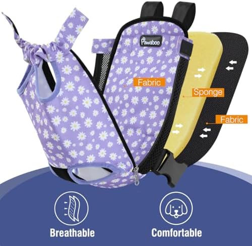 Pawaboo Pet Front Carrier Backpack for Small Medium Dogs