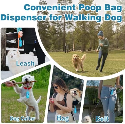 Dog Poop Bags Rolls 240 Count– Leakproof 4 Color for Mess-Free Pickup