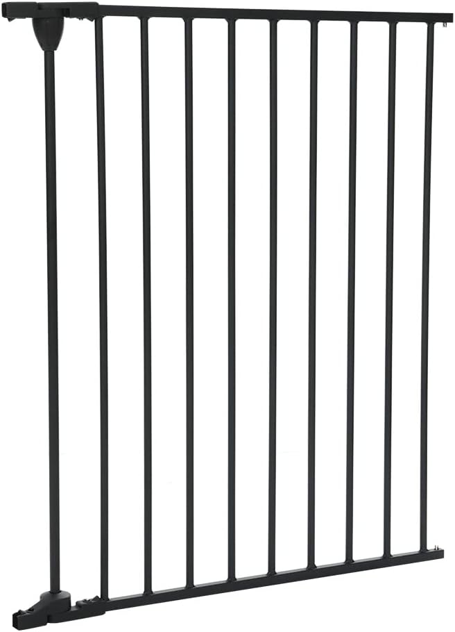 COMOMY Gate Extension 30" Tall, Suitable for 80" and 198" Wide Iron Fence Door of COMOMY, Create a Spacious and Secure Environment for Your Pets, Black