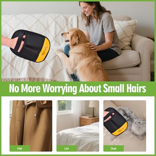 Reusable Electrostatic Pet Hair Removal Glove for Dog and Cat Fur