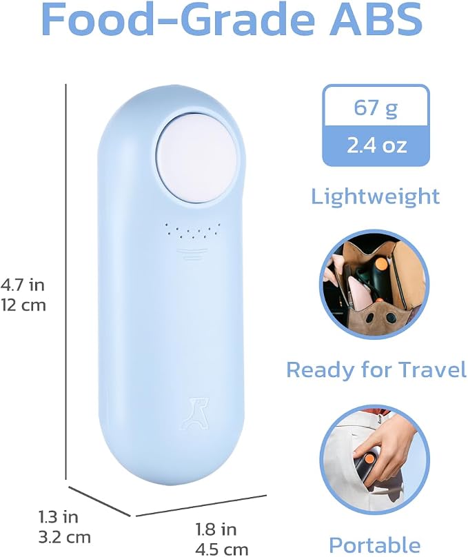 Clink Design Dog Training Clicker & Dog Clicker with Treat Storage, Blue | Clicker Dog Trainer, Compact Dog Clicker for Puppy Training or Cat Clicker, 2.36 oz
