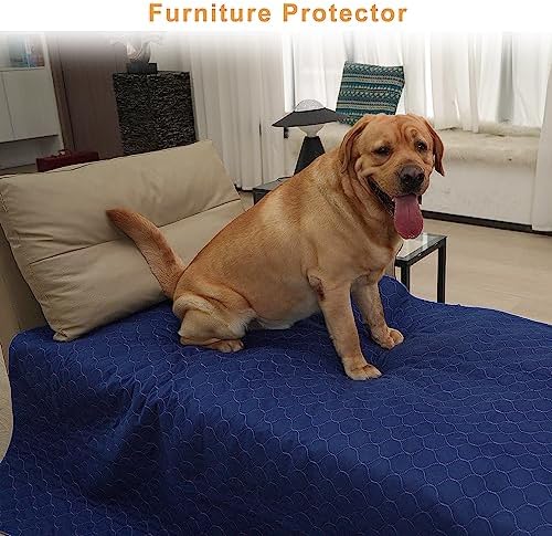 2Pack Pee Pads for Dogs Washable 53”x53”, Pet Pads Waterproof,Anti Skid for Whelping Training