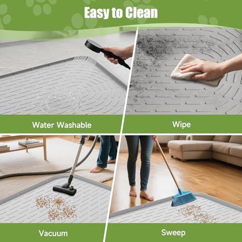 Cat Litter Mat, 34" x 22" Waterproof Litter Trapping Mat