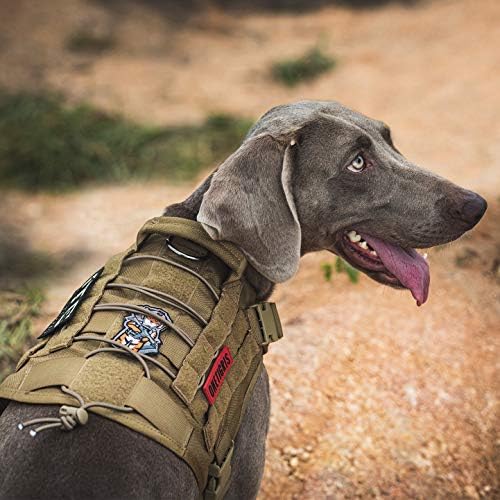 OneTigris Tactical Dog Harness No-Pull Service Vest for Medium Large Dogs