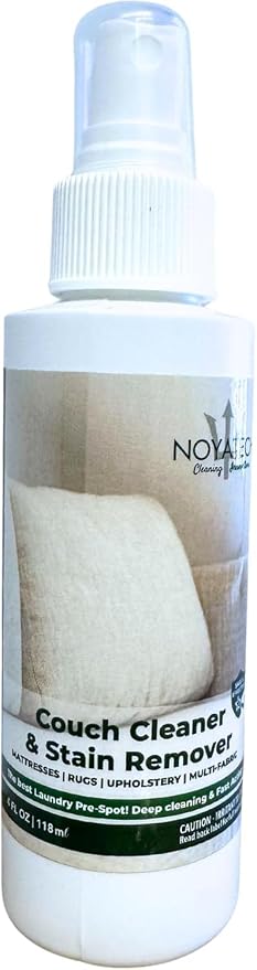 NOYATECH Couch Cleaner and Stain Remover Spray, Pet Safe, Travel Size