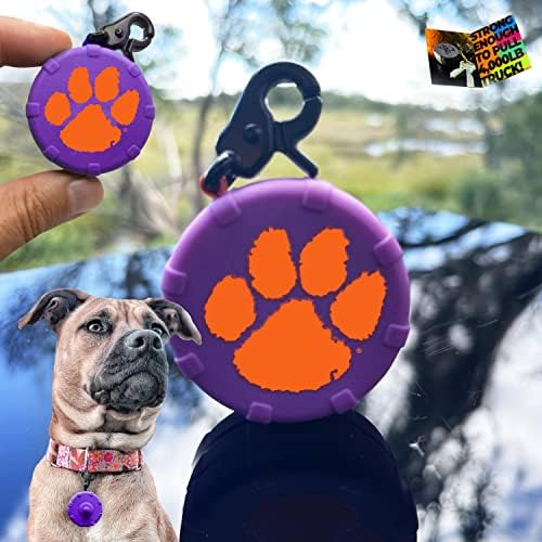 Tiger Paw + Free Bonus Leash! Wearable Mini Adjustable Dog Leash for Hiking, Training & Adventure - Powerful Lightweight, Retractable Keychain Clip. Durable & Comfort Grip for Walking Convenience.