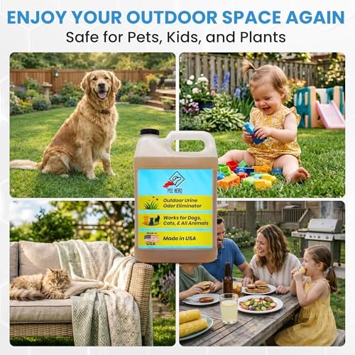 Pee Hero Outdoor Pet Urine Odor Eliminator, Makes 64 Bottles, 32 oz Each