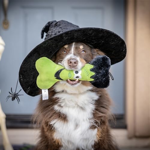 Huxley & Kent for Dogs | Franken Bone | Halloween Power Plush Dog Toy with Squeaker | Funny Dog Toy Gift | Fun, Durable, and Safe | H&K Squeaky Dog Toys