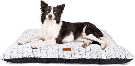 Plush Dog Bed Soft Crate Pad for Cat Fully Machine Washable Anti-Slip Mat for Kennel (X-Large)