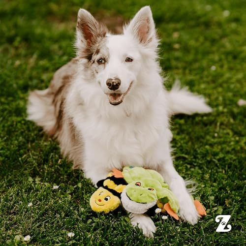 ZippyPaws Squeakie Crawler No Stuffing Dog Toy to Keep Them Busy - 11"