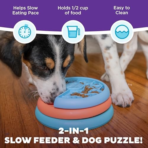 Outward Hound Nina Ottosson Lickin’ Layers 3-in-1 Dog Toy Treat Puzzle, 7"