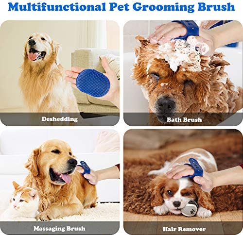 Dog Cat Paw Cleaner Cup Set,4 in 1 Silicone Dog Paw Washer Cup with Towel and Pet Grooming Bath Brush,Portable Pet Cleaning Brush for Puppy Cats Massage Grooming Dirty Claws