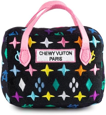 Haute Diggity Dog Chewy Vuiton Handbag Plush Dog Toy, Designer Parody Toy