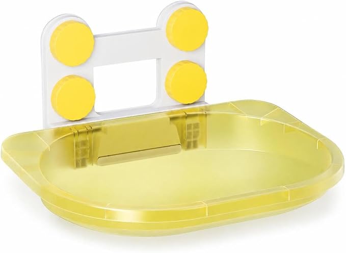 Suction Window Perch for s Window Seat - for Pets | for Lounging, Transparent Yellow, Fully Transparent, Unobstructed View