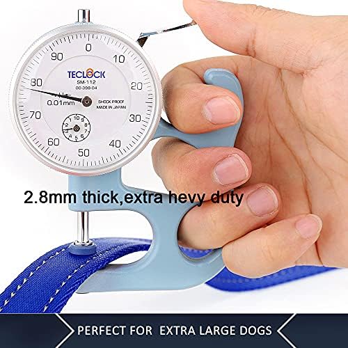 Plutus Pet Double Handle Dog Leash, 4 FT Long, for Medium Large Dogs