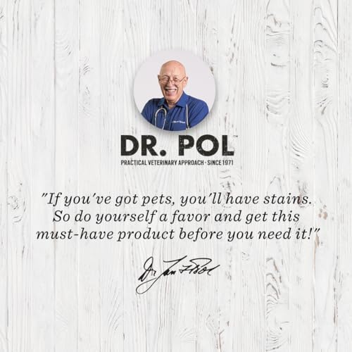 Dr. Pol Incredi-Pol Stain & Odor Remover | Eliminates Dirt, Urine & Feces | Safe and Effective Around Pets & Their Favorite Spots | Trigger Spray for Easy Use | 24 oz | Fresh Citrus
