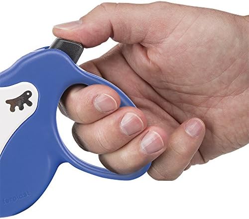 Ferplast Retractable Dog Lead Extendable Dog Leash Amigo Cord MINI, Retractable Cord, 3 m, Max 12 kg, Blue