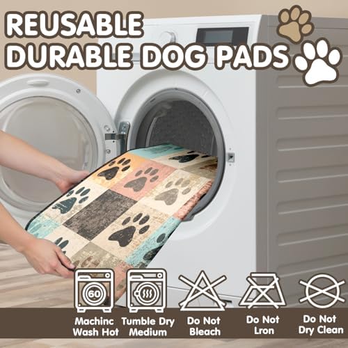 2PC Potty Pads for Dog , Washable Absorbent Non-Slip Mat 35x24in