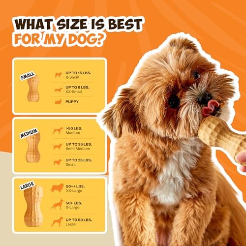 Poochie Butter Natural Peanut Butter Dog Treat Toy - Fillable Chew for Dogs