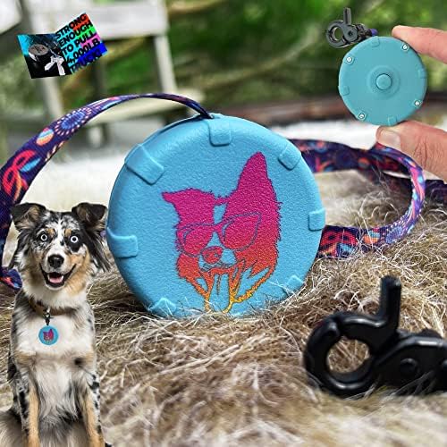 Cool Dog 40" Wearable Mini Adjustable Leash for Hiking, Training & Adventure - Powerful Lightweight, Retractable Keychain Clip With Comfort Grip for Off Leash Walking