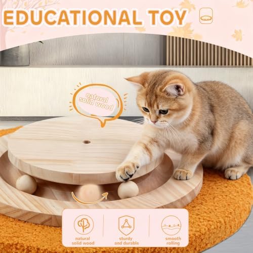 Cat Scratching Post,45'' Tall Scratcher Tree Toys for Indoor Large Cats