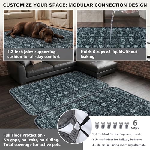 Washable Reusable Dog Pee Pads for Cats 2 Pack Waterproof Non-Slip