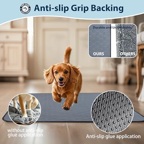 Bunlitent Washable Pee Pads for Dogs 34 x 36, 3 Pack, Reusable Puppy Pads