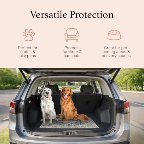 Lovewag Reusable Washable Dog Pee Pads, Blue Mesa 28x41, 2 Pack