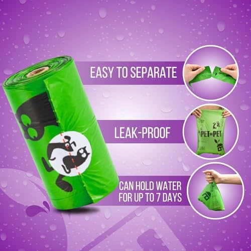 Pet N Pet Doggie Poop Bags, 1080 Count, Lavender Scented Waste Roll Refills