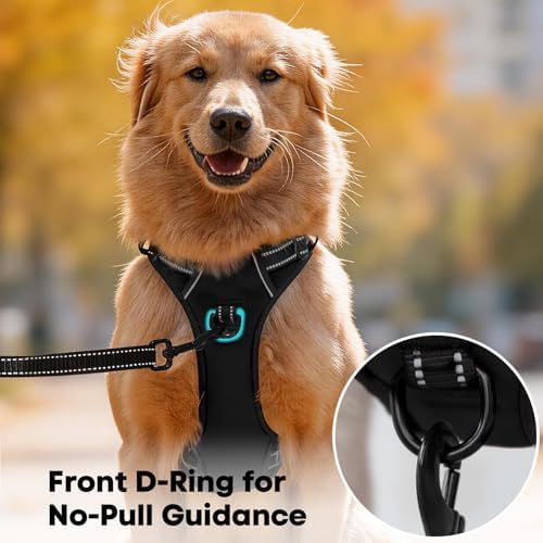 PoyPet No Pull Dog Harness Small, Reflective Vest with Front Clip & Handle