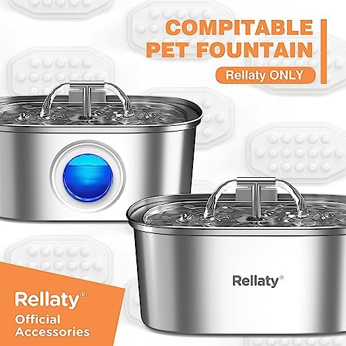 Rellaty Official Cat Water Fountain Filters Replacement