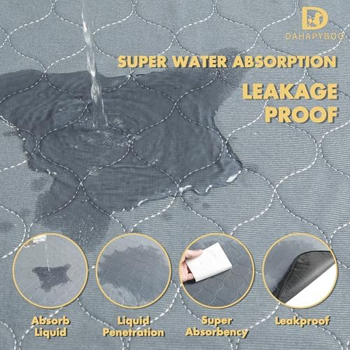DAHAPYBOO Washable Pee Pads for Dogs 36x41,2Pack