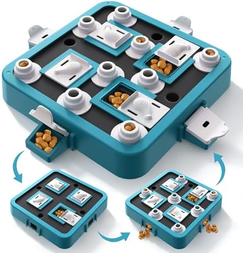 Aluckmao Dog Puzzle Toy Large Size - Adjustable Levels Food & Treat Game
